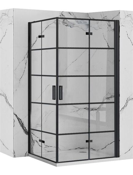 Rea Sanitary Kabina prysznicowa Rea Molier Black Double 90x90