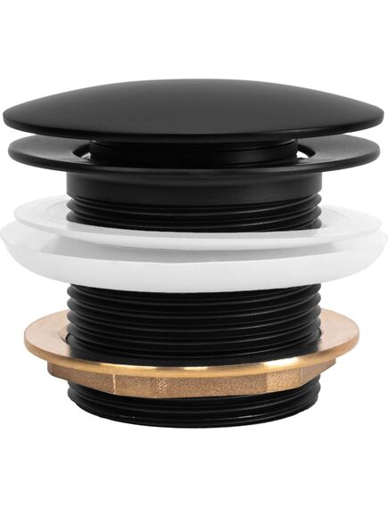 Rea Sanitary Korek wannowy uniwersalny Klik-Klak Rea Czarny, 5 image