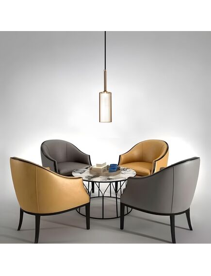 Toolight Lampa Sufitowa Wisząca Szklany Klosz APP1700-1CP AMBER C, 5 image