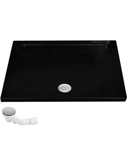 Rea Sanitary Brodzik prysznicowy akrylowy Rea Savoy Czarny 80x100