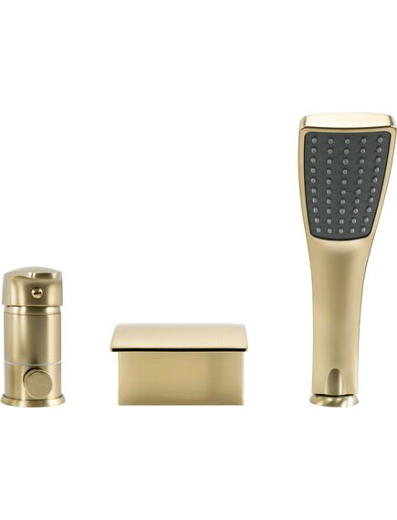 Rea Sanitary Bateria wannowa Rea Riven złota szczotkowana, изображение 3