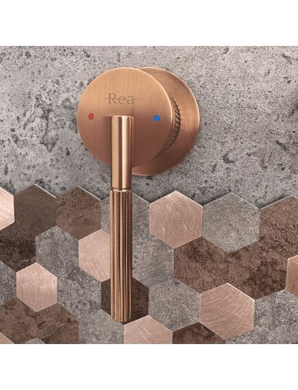 Rea Sanitary Bateria podtynkowa Rea Argon Miedź szczotkowana + BOX, 3 image