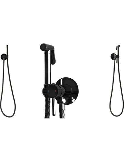 Rea Sanitary Bateria Bidetowa REA Lungo Loop Czarna Metaliczna, 3 image