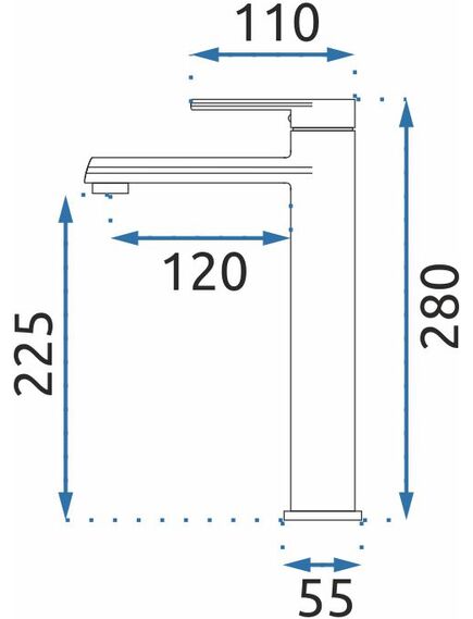 REA Buzz Black izlietne s maisītājs melns augsts, 4 image