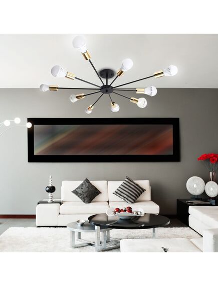 TooLight Zirnekļa lampa 10 Black Gold APP503-10C, 5 image