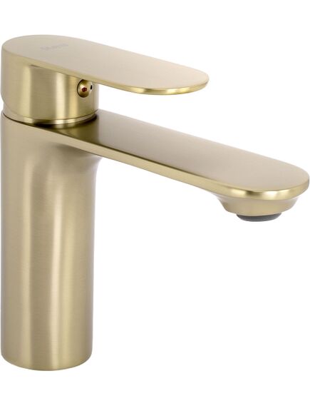 Rea Sanitary Bateria Umywalkowa REA Drop Złota Szczotkowana Niska