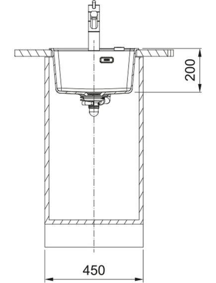 Franke STG 614 ar ventili 3½", abpusēja, Fragranit+, 86 x 43,5 cm, Sahara - gab., изображение 3