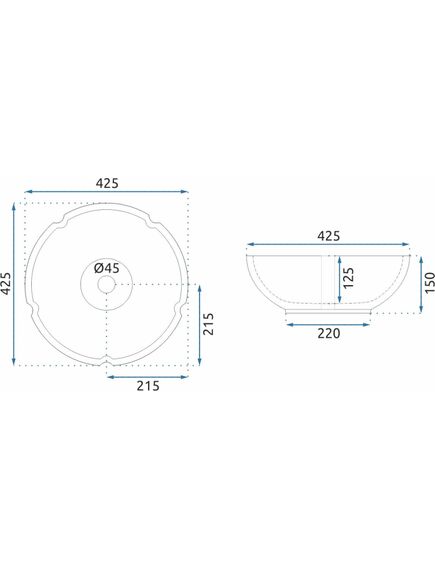 Rea Sanitary Umywalka Nablatowa Rea Felicia, 4 image