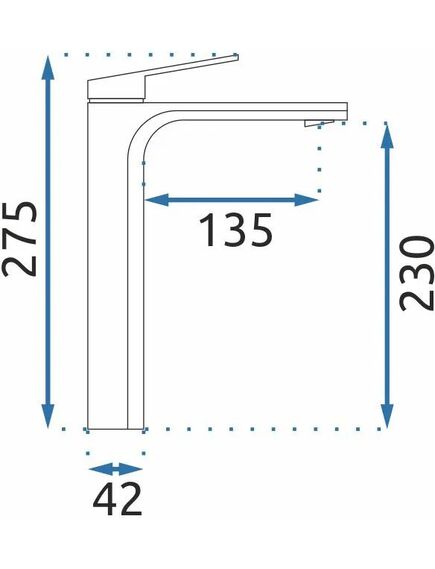 Rea Sanitary Bateria Umywalkowa REA Marco Tytan Wysoka, изображение 4