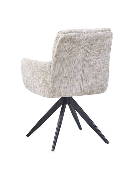 Krēsls LEO Beige Chenille Chair