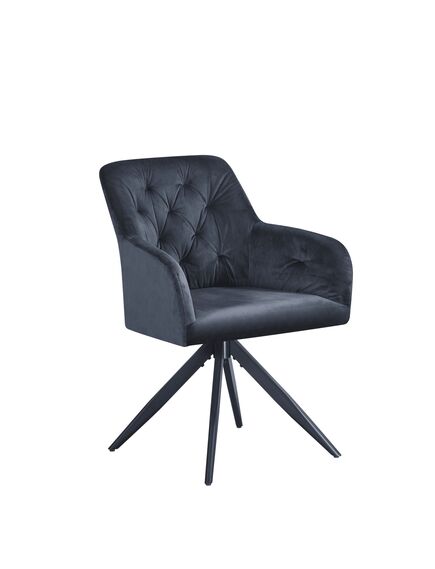 Krēsls MAX Grey Velvet Chair, 4 image