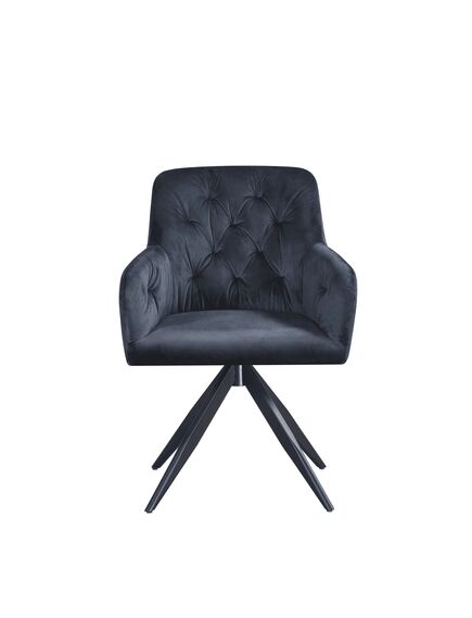Krēsls MAX Grey Velvet Chair, 5 image