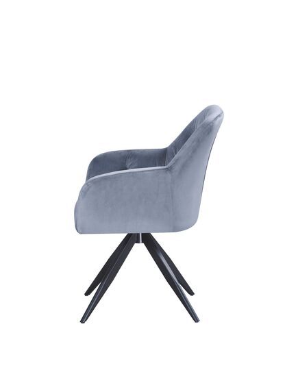 Krēsls MAX Light Blue Velvet Chair, 5 image