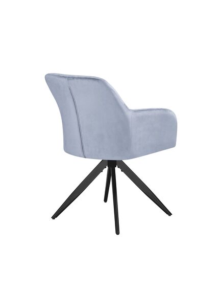 Krēsls MAX Light Blue Velvet Chair, 3 image