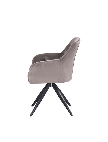 Krēsls MAX Taupe Velvet Chair