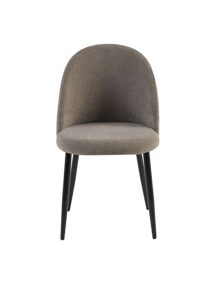 Krēsls SET Grey Velour Chair, 4 image