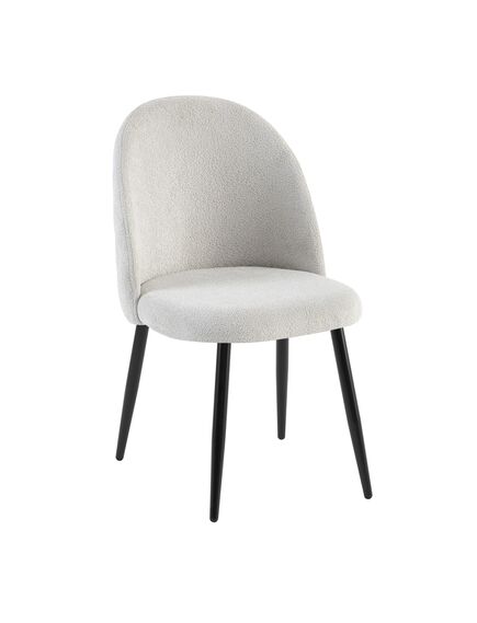Krēsls SET Light Grey Velour Chair, 3 image