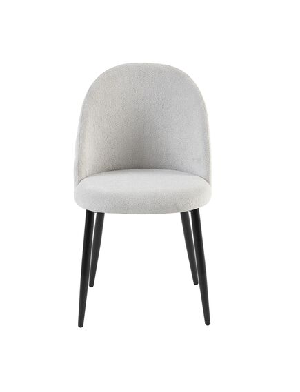 Krēsls SET Light Grey Velour Chair, 4 image