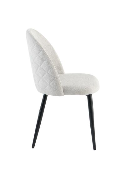 Krēsls SET Light Grey Velour Chair, 5 image