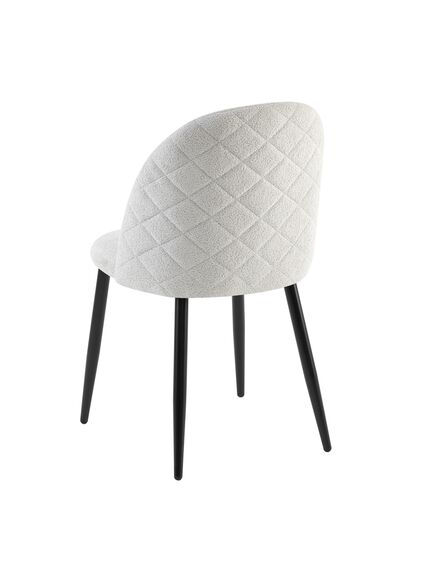 Krēsls SET Light Grey Velour Chair, 7 image