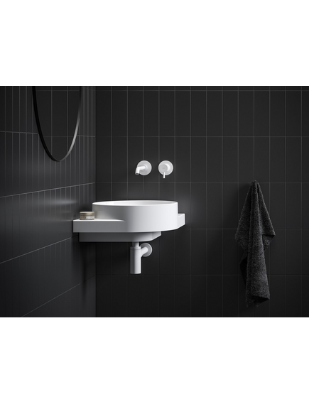 Washbasin Yard 450 C ceramic without hole white matt