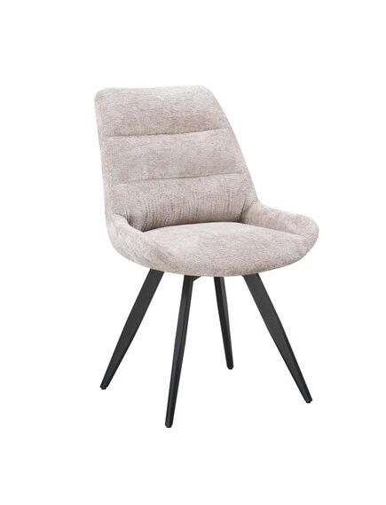 Krēsls ART Beige Chenille Chair, 3 image