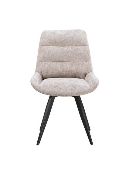 Krēsls ART Beige Chenille Chair, 4 image