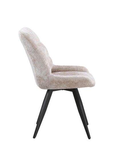 Krēsls ART Beige Chenille Chair, 5 image