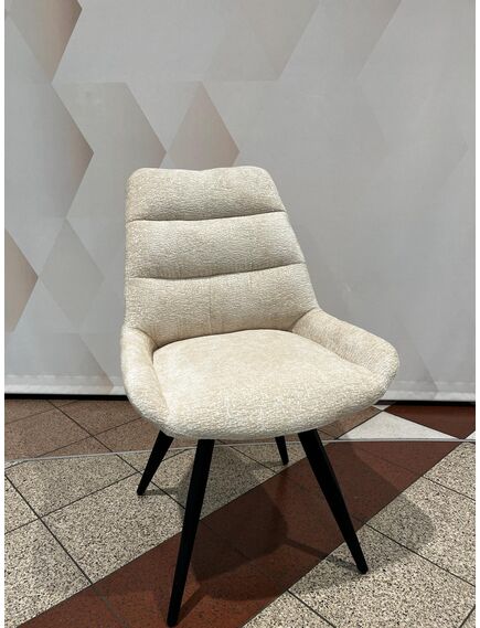 Krēsls ART Beige Chenille Chair, 7 image
