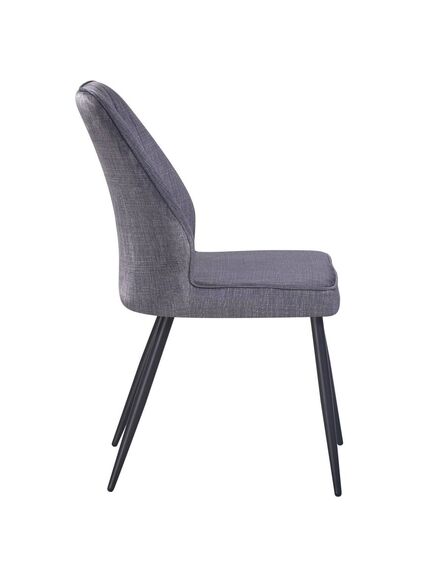 Krēsls DEX Dark Grey Velour Chair, 4 image