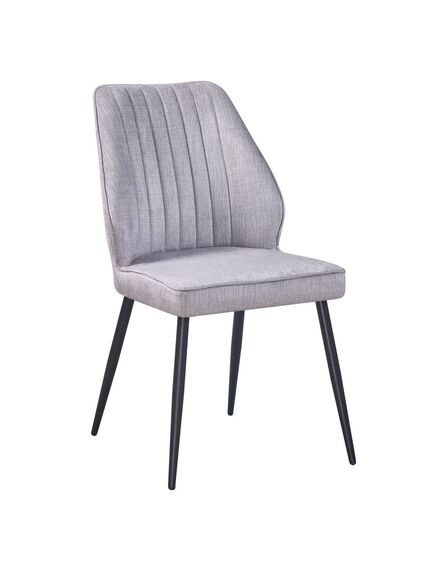 Krēsls DEX Light Grey Velour Chair, 4 image