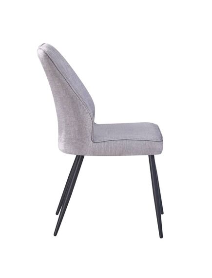 Krēsls DEX Light Grey Velour Chair, 2 image