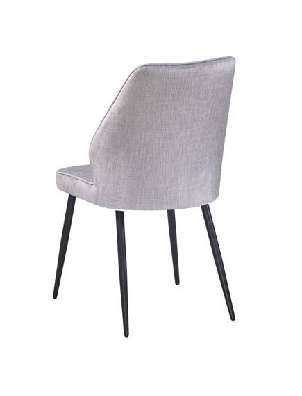 Krēsls DEX Light Grey Velour Chair, 3 image