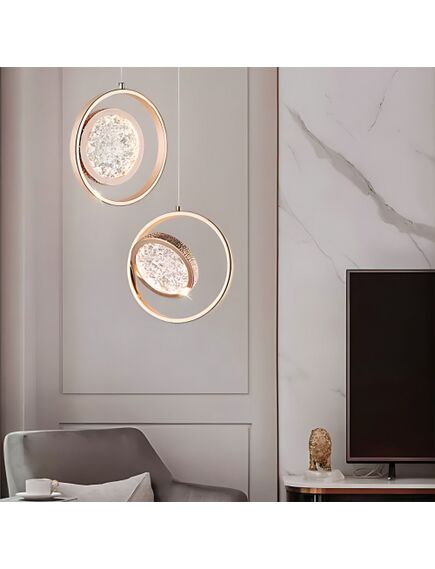 Toolight LAMPA WISZĄCA LED LHJ106-1CP JASNE RÓŻOWE ZŁOTO, 5 image