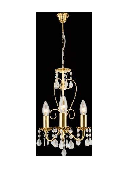 Toolight LAMPA SUFITOWA WISZĄCA EBT012-3CP ZŁOTA, 3 image