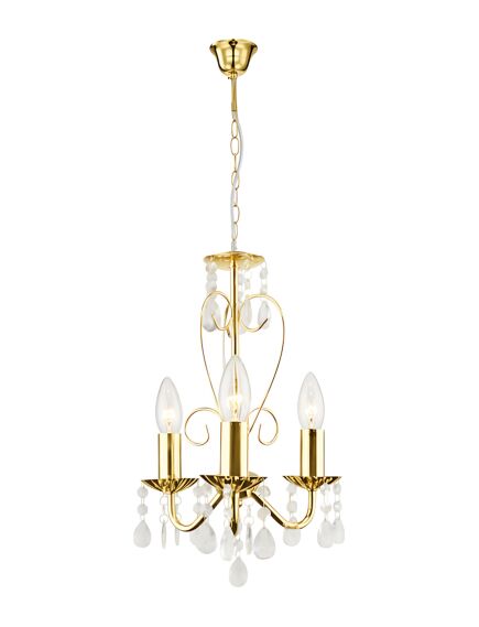 Toolight LAMPA SUFITOWA WISZĄCA EBT012-3CP ZŁOTA