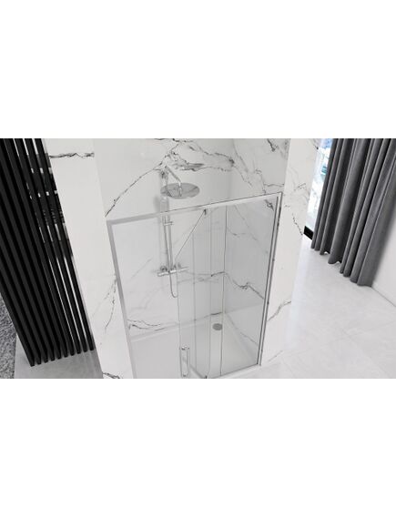 Rea Sanitary Drzwi Prysznicowe  Uchylne REA Rapid Swing Chrom 120, 3 image