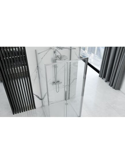 Rea Sanitary Kabina Prysznicowa Przyścienna Rapid Slide Chrom, изображение 2