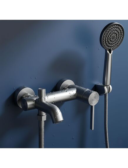 Rea Sanitary Bateria wannowa REA FOSTER Nikiel Szczotkowany, 5 image