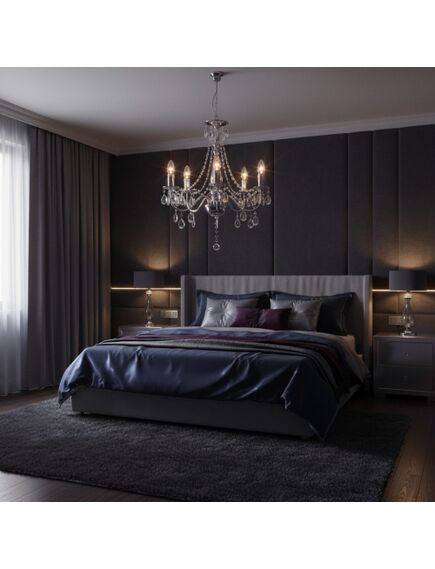 Toolight LAMPA SUFITOWA WISZĄCA EBT014-5CP CHROM, изображение 4