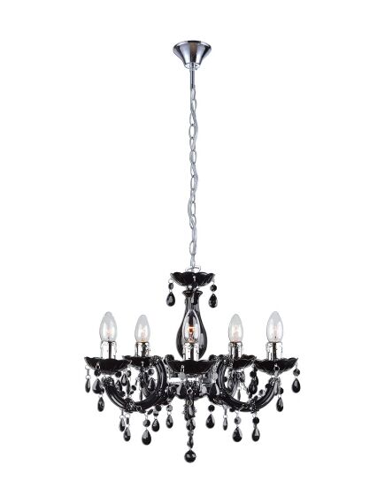 Toolight LAMPA SUFITOWA WISZĄCA EBT002-5CP BLACK