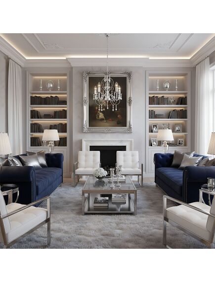 Toolight LAMPA SUFITOWA WISZĄCA EBT008-5CP CHROM, изображение 4