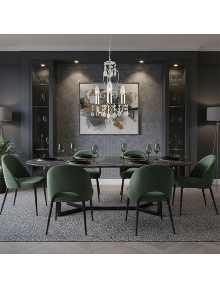 Toolight LAMPA SUFITOWA WISZĄCA EBT011-3CP CHROM, 4 image