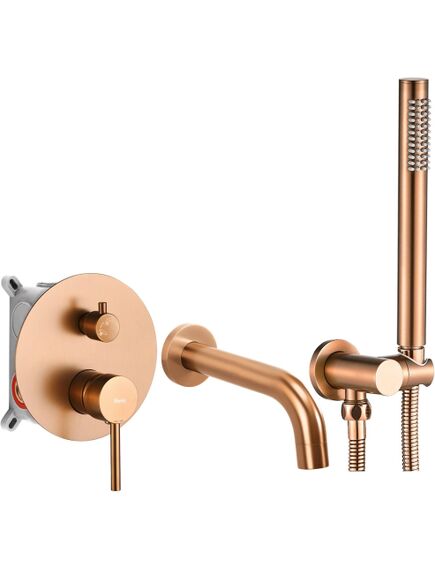 Rea Sanitary Bateria wannowa podtynkowa REA Lungo Miedź Szczotkowana + Box