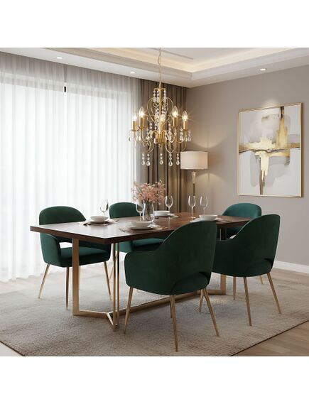 Toolight LAMPA SUFITOWA WISZĄCA EBT009-5CP ZŁOTA, изображение 2