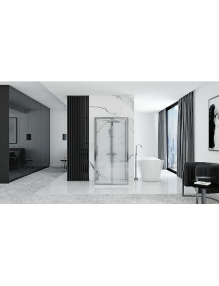 Rea Sanitary Kabina Prysznicowa Przyścienna Rapid Slide Chrom, изображение 4