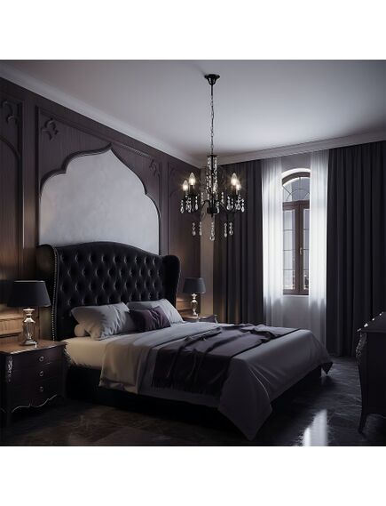 Toolight LAMPA SUFITOWA WISZĄCA EBT010-5CP CZARNA, изображение 3