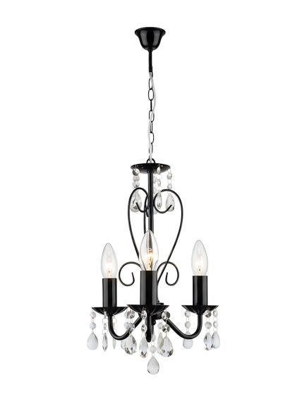 Toolight LAMPA SUFITOWA WISZĄCA EBT013-3CP CZARNA