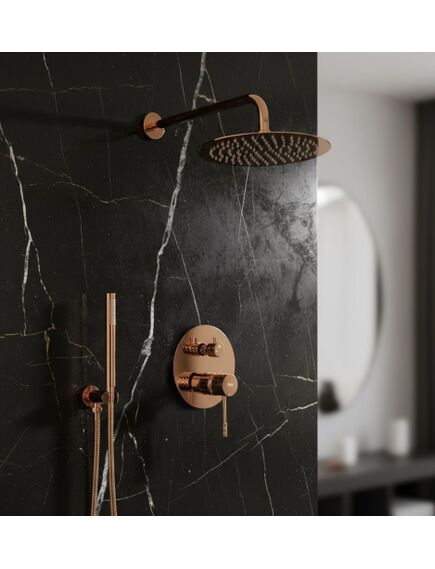 Rea Sanitary Zestaw natryskowy podtynkowy Rea Lungo Diamond Miedź + BOX, изображение 5