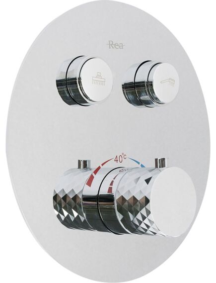 Rea Sanitary Zestaw natryskowy podtynkowy Rea Lungo Diamond Chrom + BOX, 2 image